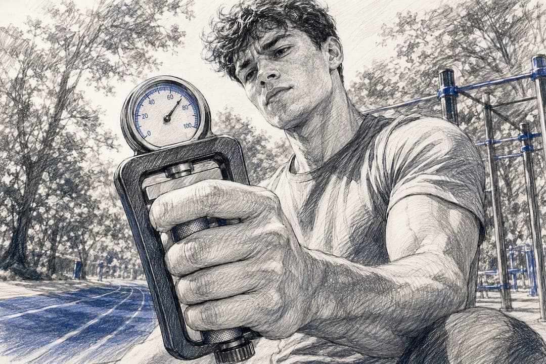 Spot >10% Grip Asymmetry: Grip Strength Sarcopenia Tracking for Athletes